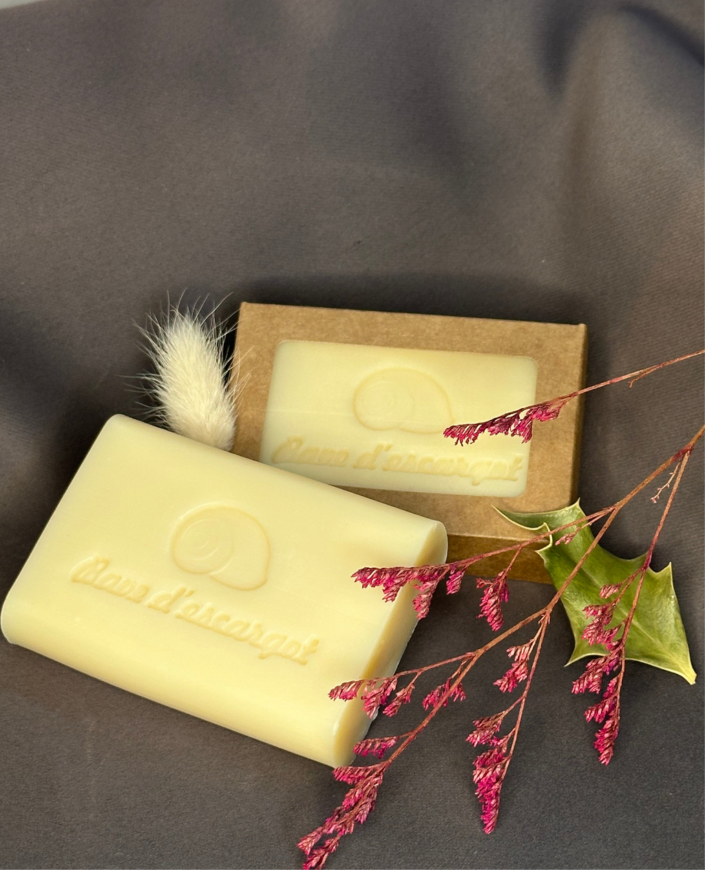 Savon à la Bave d’Escargot Bio – 90g- Certifié COSMOS Organic