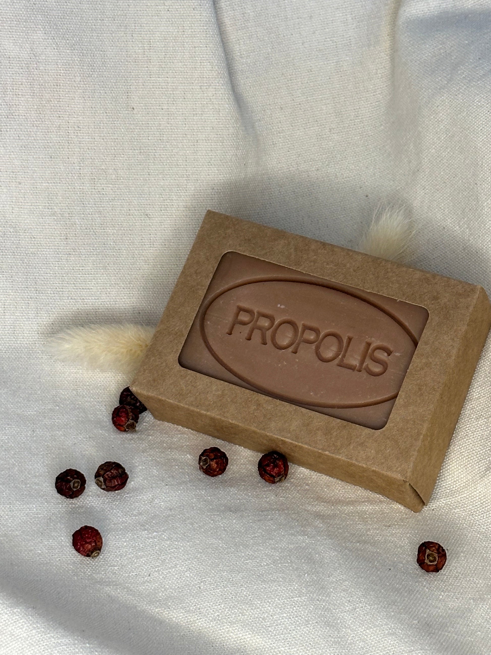 Savon au Propolis Bio – 100g - Certifié COSMOS Organic